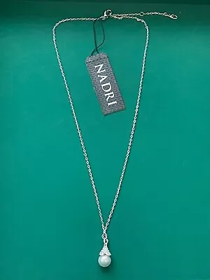 New Nadri Pearl Silver Tone Necklace Nwt • $29.99
