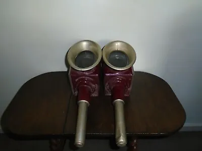 A Antique Pair Of Coach Lanterns. • £150