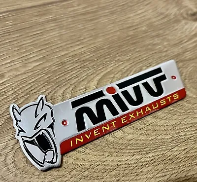 Mivv Metal Badge Exhaust Sticker Decal Heatproof 100mm X 40mm • $5.91