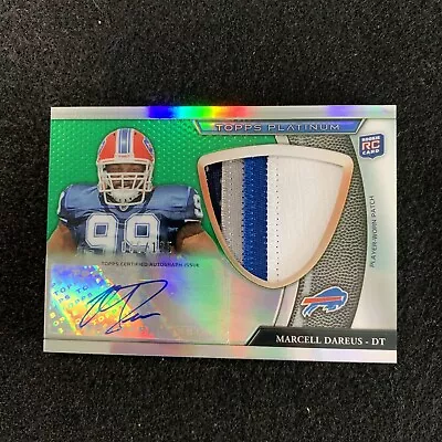 2011 Topps Platinum Rookie Marcell Dareus Bills Auto Patch Serial #ed 65/125 • $12.99