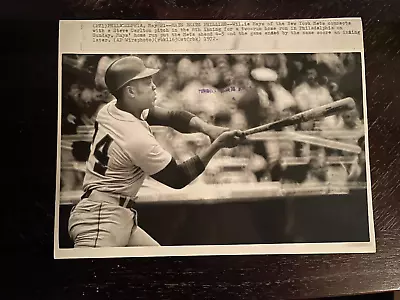 June 18 1972 Willie Mays New York Mets Homerun Press Wire Photo Plain Dealer • $60