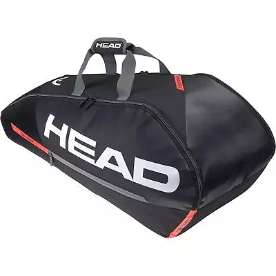 Head Tour Team Combi 6 Racket Bag - Black/Orange • £47.50