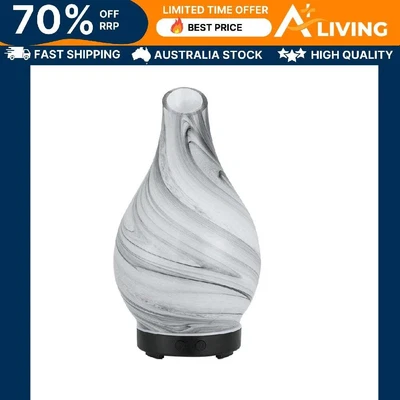 $42.85 • Buy Aromatherapy Aroma Diffuser Essential Oil Humidifier LED Glass Marble