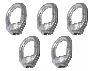 3/8  Lifting Eye Nut Drop Forged Galvanized Threaded Fastener - Pack Of Five • $11.99