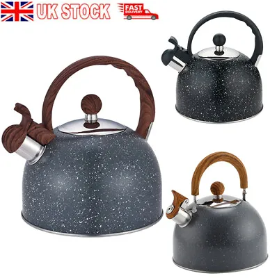 £17.29 • Buy 2L Whistling Kettle Stainless Steel Camping Kettle For Gas Stove & Induction Hob