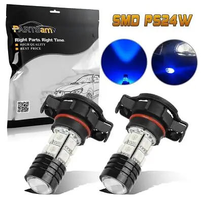 2X Blue 5202 PS24W Super Power CREE LED Bulbs 12V Replacement For Fog Light • $9.32