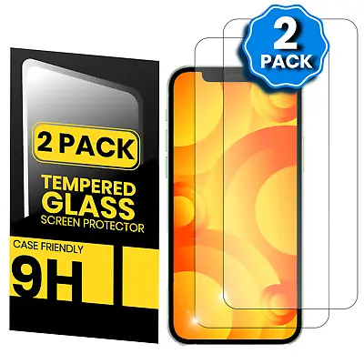 Tempered Glass Screen Protector For IPhone 15 14 13 12 11 Pro X XR Max Mini Plus • £0.99