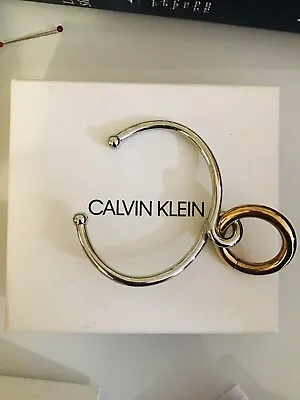 CALVIN KLEIN OPEN BANGLE £39 Brand New Box Slightly Worn • £39