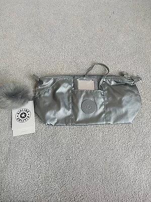 £19.99 • Buy Kipling Toiletry Bag ART POUCH In Metallic Stoney. Finola 🐒 Bnwt RRP £44