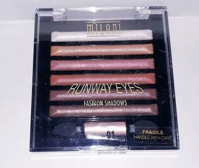 Milani Runway Eyes Fashion Shadows #01 DESIGNER BROWNS  NEW SEALED  • $12.99