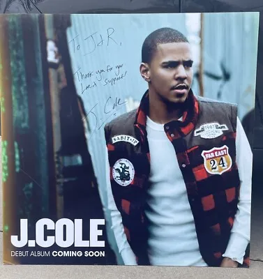 J Cole Signed Autographed 24x36 Poster Inscription 1/1 Cole World Psa Dna Coa • $1999.95