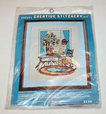 Vogart Crewel Creative Stitchery Kit #2126 Window View NEW • $9.97