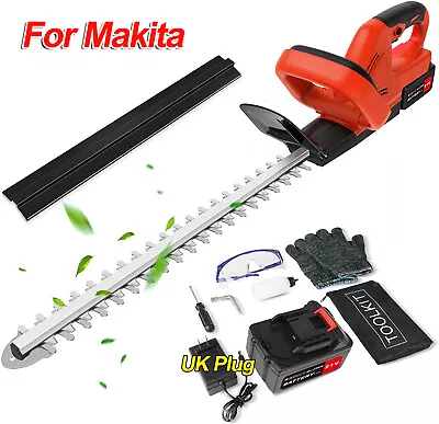 22in Cordless Electric Hedge Trimmer Tree Branch Cutter + Battery Set For Makita • £55.98