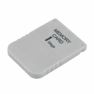 1MB Memory Card For Sony PS1 Playstation 1 PSX Game System White For Computer MO • $3.89