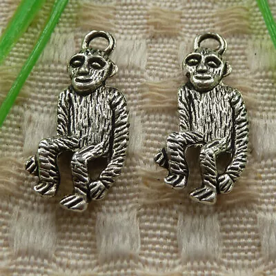 162 Pcs Tibetan Silver Monkey Charms Pendant 25X11MM S4087 DIY Jewelry Making • $12.50