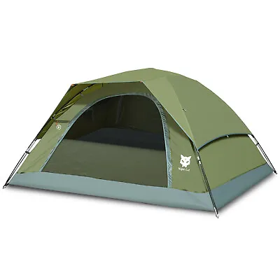 3-4 Man Big Tent Waterproof Windproof Picnic Family Outdoor Camping Hiking USA • $99.99