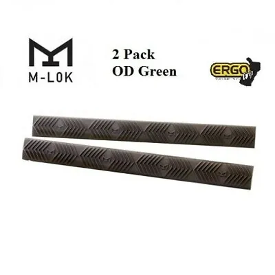 Ergo M-LOK WedgeLok Panels 4-Slot MLOK Rail Handguard Covers - OD Green - 2 Pack • $11.95