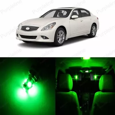 15 X Green LED Interior Light Package For 2008 - 2017 Infiniti G37 Q50 +PRY TOOL • $13.99