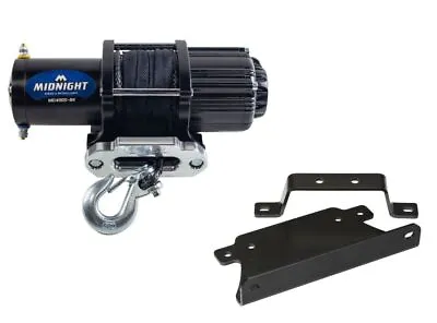 Viper 50 Ft Winch 4500 Lb Black W/ Mount For Can-Am Outlander Max 400 2004 • $259.98