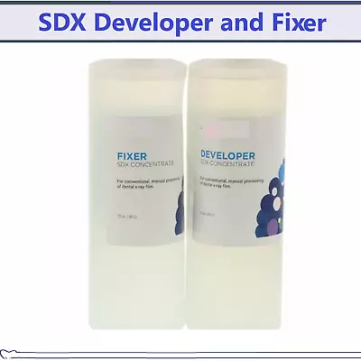 Dental SDX Developer And Fixer For Manual Tank Film Concentrated Solution • $29.95