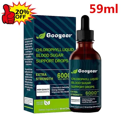 £4.88 • Buy Googeer Chlorophyll Liquid Natural Ification & Blood Sugar Support Liquid Drops.