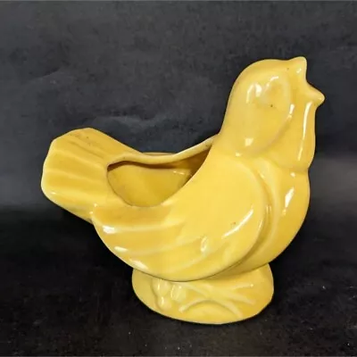 McCoy Pottery Singing Bird Planter Yellow Unmarked 1940's Pottery Farmhouse • $39.99