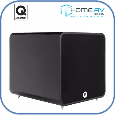 Q Acoustics QB12 Active Subwoofer 220 Watts Sub Gloss Black New 2 Year Warranty • £459