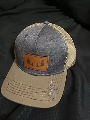 Dri Duck Deer Antler Leather Patch Snapback Trucker Hunting  Hat • $20