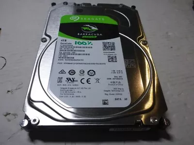 AU SELLER Seagate  BARRACUDA 4TB  ST4000DM004  6GB/S 3.5  SATA 5.4K TESTED 100% • $86.95