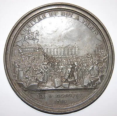 Louis Xvi-napoleon-1789- Lead Uniface Plaque-medal • £89.99