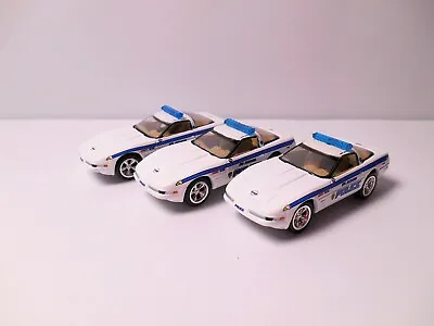 Lot Of 3 Toys R Us Exclusive 1993 Chevy Corvette Police Cars By Johnny Lightning • $6