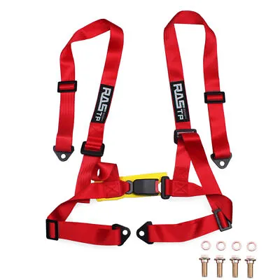 US STOCK Adjustable 2  4 Point Racing Car Harness Belt Strap For JDM • $26.08