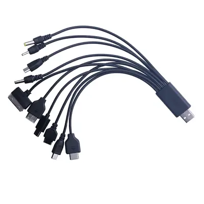 10 In 1 USB Multi Charger Cable Charging Lead For Samsung LG Nokia Sony Android • £3.58