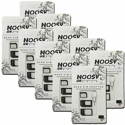 100 Set Nano SIM Card To Micro Standard Adapter Adaptor Converter Set 4 In 1 • $39.99