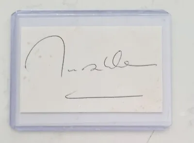 $169 • Buy Imran Khan Hand Signed Autograph Piece Pakistan Cricket Greatest Full Signature 