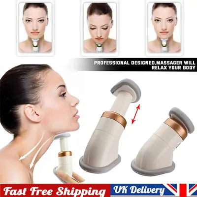 Portable Neckline Slimmer Exerciser Face Thin Jaw Reduce Double Chin Massager UK • £6.67