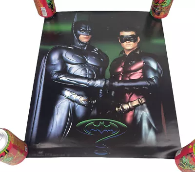 Vintage 90’s Batman & Robin 16”x20” Movie Poster DC Comics Made In USA 1995 • $47.45