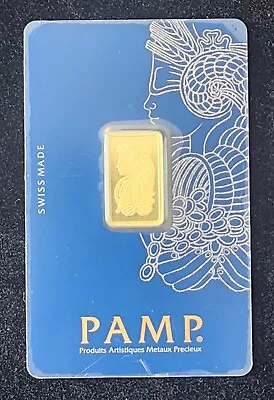 5 Gram Gold Bar - PAMP Suisse - 999.9 Fine - Sealed Assay • $415