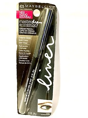 Maybelline Master Drama By EyeStudio Cream Pencil-Coal Commander #425 • $6.99