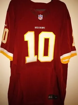 Redskins #10 Robert Griffin III Jersey Nike 48 (L-XL) Stitched On Field RG3 EUC • $28.87