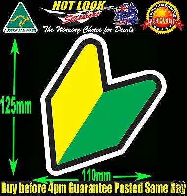 $6.99 • Buy JDM Learner Drifter Drift Wakaba Leaf Sticker Bomb Japan Euro Turbo Import Car 