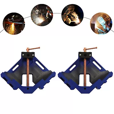 2 Pcs 4 Inch Jaw Welder Welding Molding 90° Angle Corner Clamp On Bench Vise NEW • $59.85