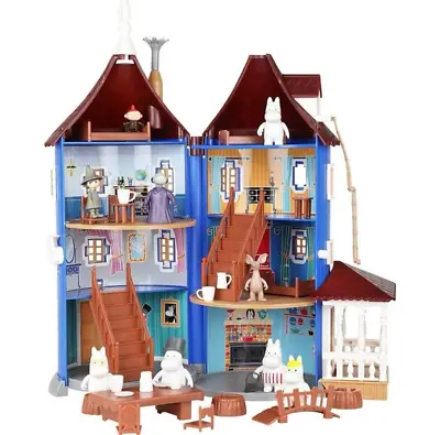 Moomin Miniature Dollhouse Plastic Toy House And 9 Figures Hobby Martinex Used • $218