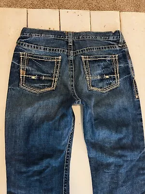 Ariat M4 Jeans Men's 34/32 Low Rise Medium Wash Relaxed Boot Cut Excellent! • $29.99