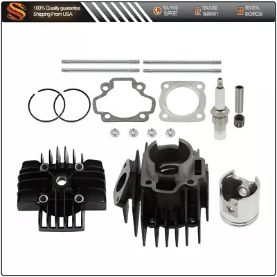 For 1981-09 Yamaha Pw50 60cc Big Bore Set Cylinder Piston Gasket Head Top End • $38.74