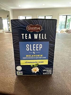 Celestial Seasonings Sleep Melatonin Chamomile Mint Caffeine Free 12 Tea Bags • £7.92