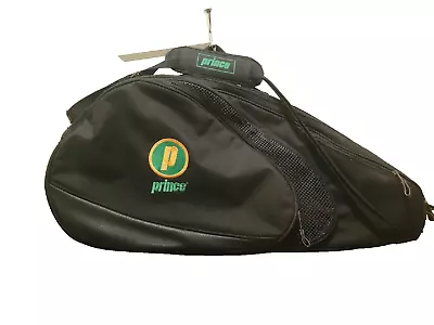 Prince Benetton Sport System Black Multi-Racquet Tennis Bag Case EUC Vintage  • $39