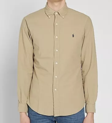 Polo Ralph Lauren Oxford Shirt Custom Fit Shirt Men's - Brown • $64.50