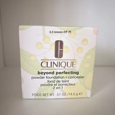 Clinique Beyond Perfecting Powder Foundation + Concealer 0.5 Breeze 14.5g NIB • $28