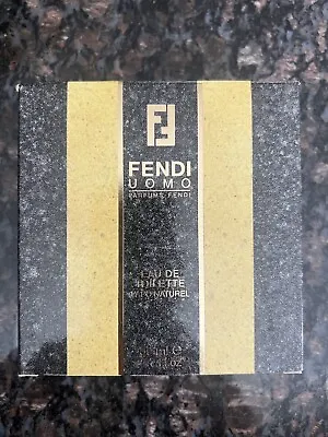 Vintage FENDI Uomo Eau De Toilette EDT Vapo Naturel Perfume 50ml 1.7oz NWB_a • $125